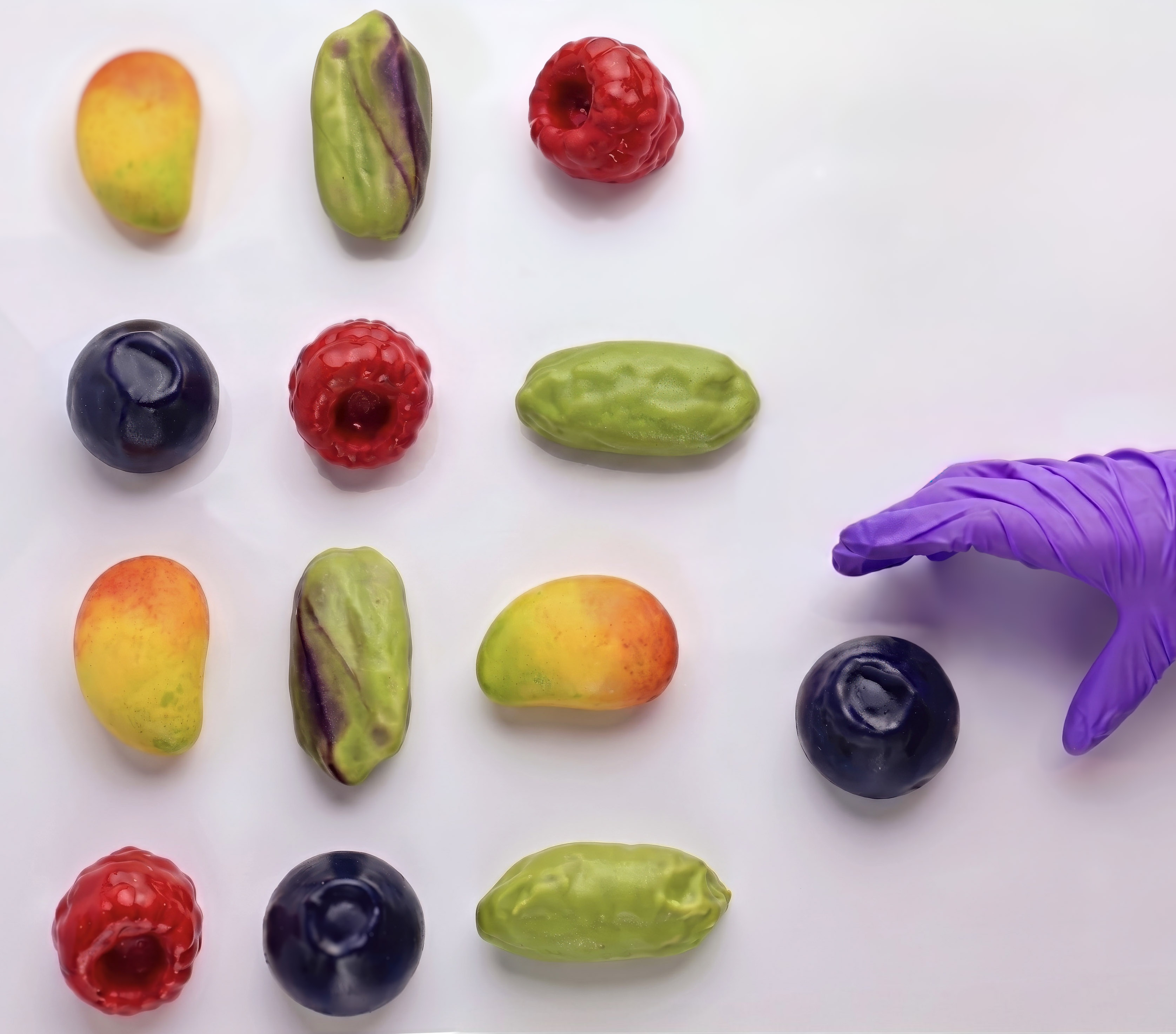 Fruit shaped pastries by Dessservd